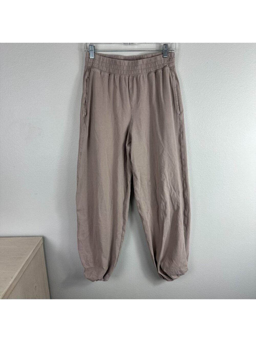 Free People Movement Hot Shot Jogger Pants S Tan Neutral Loungewear Athleisure P